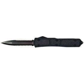 D-Force OTF Workman Black Spear Point Serrated