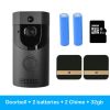 Color: Set5 AU - Home alarm smart wifi video doorbell wireless video intercom doorbell mobile phone remote video sea H1 program