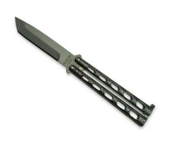 Bear & Son 114A - 5" Silver Vein Armor Piercing Butterfly