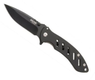 Bear & Son 61513 - Brisk 1.0: 5 in. Black Blade Black Frame Lock Folde