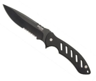 Bear & Son 61517 - Brisk 1.0: 9 3/4 in. Black Blade Black Fixed Blade