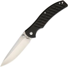 Bear & Son - 4 1/4 inch Black ALUMINUM ASSISTED OPENING