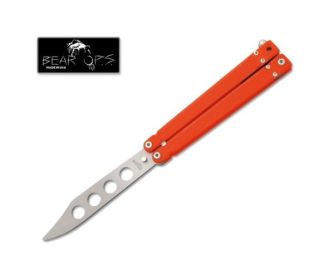 Bear & Son - 5 3/8 inch BEAR SONG™ II ORANGE TEXTURED G10 HANDLE/BEAD