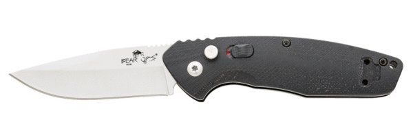 Bear & Son - 4 1/8 in. AUTO BOLD ACTION X BLACK G10 W/BEAD BLADE