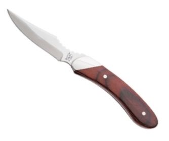 6 3/4 In. Rosewood Caper W/leather Sheath