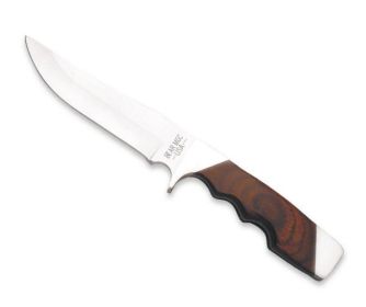 9 1/4 In. Rosewood Trophy Hunter W/leather Sheath