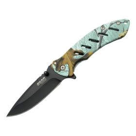 Brisk 1.0 4 1/16 In. Realtree Edge Teal Camo Frame Lock Folder