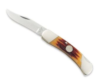 3 3/4 In. Red Stag Bone Med Lockback