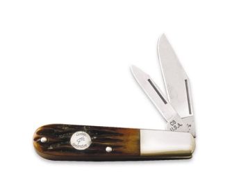 3 1/2 In. Red Stag Bone 2 Blade Barlow