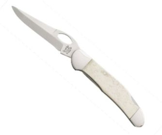 3 3/4 In. White Smooth Bone Locking Cowhand W/pocket Clip