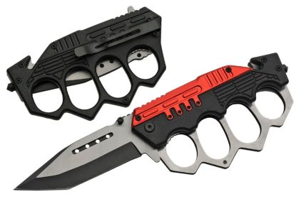 5" COMBAT TRENCH FOLDING KNIFE (RED)
