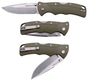 VERDICT 4116SS / 3" SPEAR POINT BLADE OD GREEN HANDLE