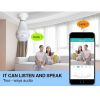 Camera Wifi 360 Security Camera Bulb Lampada Ip Lamp Wireless Panoramic Home Cctv Fisheye Home Security as picture show