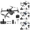 X28 RC Drone Smart Obstacle Avoidance Optical Flow Aerial Photography GPS RC Quadcopter Toys A Black