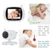 3.5 inch LCD Screen Wireless Digital Baby Monitor Two Way Audio Video Baby Monitor Night Vision Lullaby Camera