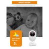 4.3 Inch Baby  Monitor With Camera Built-in Large-capacity Lithium Battery High Contrast Colorful Lcd Monitor Two-way Baby Care Device White