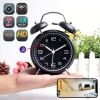 4k HD Mini Camera Wifi P2P Video Recorder DVR Wireless Alarm Clock IP Camera Home Security Camcorder Black