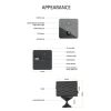 HD 2K Camera Night Vision Sports Camera Home Security Monitor Bidirectional Camera Black 2k low power consumption