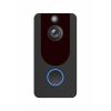V7 Video Doorbell Camera HD 1080p Smart Wifi Visual Intercom Night Vision Wireless Security Camcorder Black
