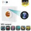 E27 Lamp Holder Mini Wifi Camera Home Hotel Ceiling Bulb Socket Base 1080P HD Wireless Network Camcorder White