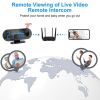 1080P Digital Projection Clock Wifi Camera Night Vision Motion Detection Security Camcorder