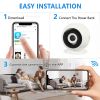 Security Camera Wi-Fi Wireless Indoor Camera Siren Alert Infrared Night Vision Smart 1080P HD Cams For Home Security Guard WS5 built-in battery