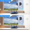 K13 Wireless Outdoor Camera Wifi 1080P HD Security Camera Dual Lens Color Night Vision 2 Way Audio White