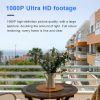 K13 Wireless Outdoor Camera Wifi 1080P HD Security Camera Dual Lens Color Night Vision 2 Way Audio White