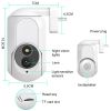 K7 Security Camera Wi-Fi Surveillance Camera Siren Alert Night Vision Smart 1080P HD Cams Smart Camera US Plug