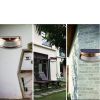 LED Solar Powered Motion Sensor Wall Lamp for Outdoor Garden Fence Street Yard Path Lighting white light