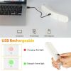 Sb Rechargeable Wireless Motion Sensor  Light Led Night Light Wall Cupboard Closet Light White shell - white light