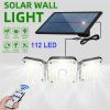 Solar Powered 112led Wall Lamps 280000lm Outdoor Motion Sensor Flood Light TG-TY05121 3 head