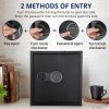 US GARVEE Security Safe 15.7x14.9x14.9 In with Digital Keypad Lock Steel Safe with Interior Lining
