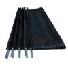 48x4 Ft Outdoor Pool Fence With Section Kit,Removable Mesh Barrier,For Inground Pools,Garden And Patio,Black