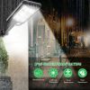 LED Solar Street Light Outdoor Dusk-to-Dawn Garden Security Lamp+Remote