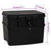 Safe Box Black 17.3"x14.6"x13.4" Polypropylene