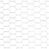 Chicken Wire Fence Galvanized Steel 82'x4.9' Silver